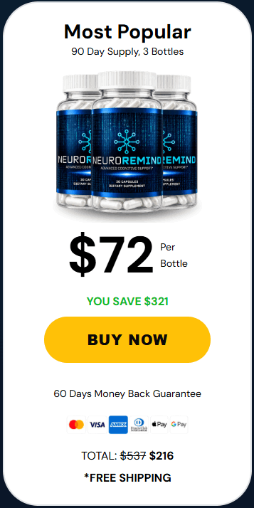 Order NeuroRemind 3 Bottles